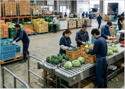 農産物の集出荷施設作業